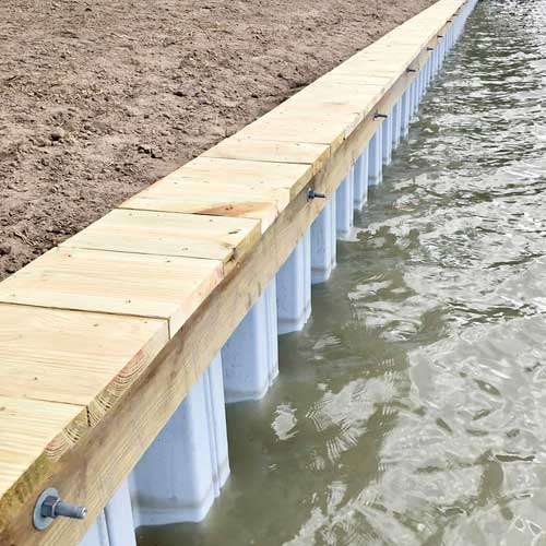 Fiberglass Sheet Piles Provide Effective Sea Wall Protection