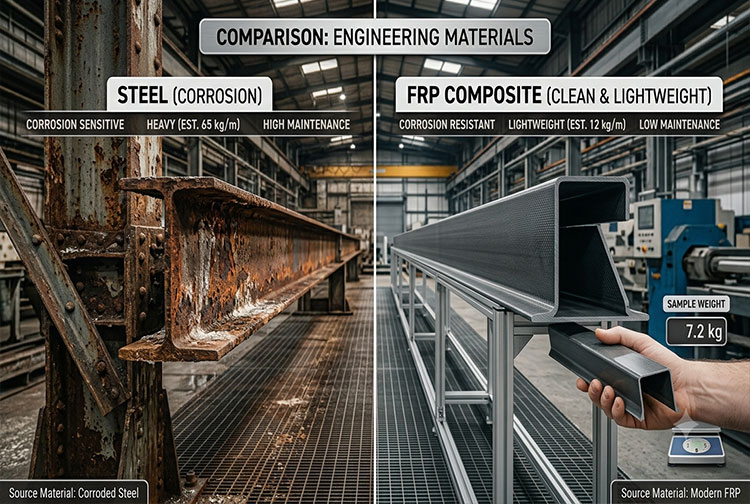 FRP vs Traditional Materials