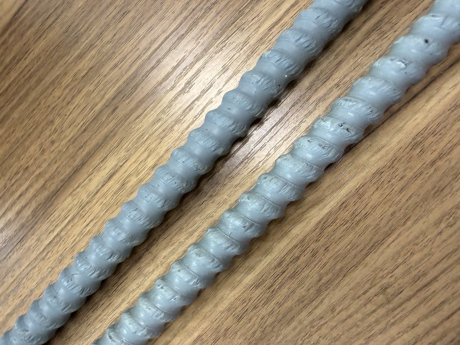 Genuine GFRP Reinforcing Rebar close-up texture
