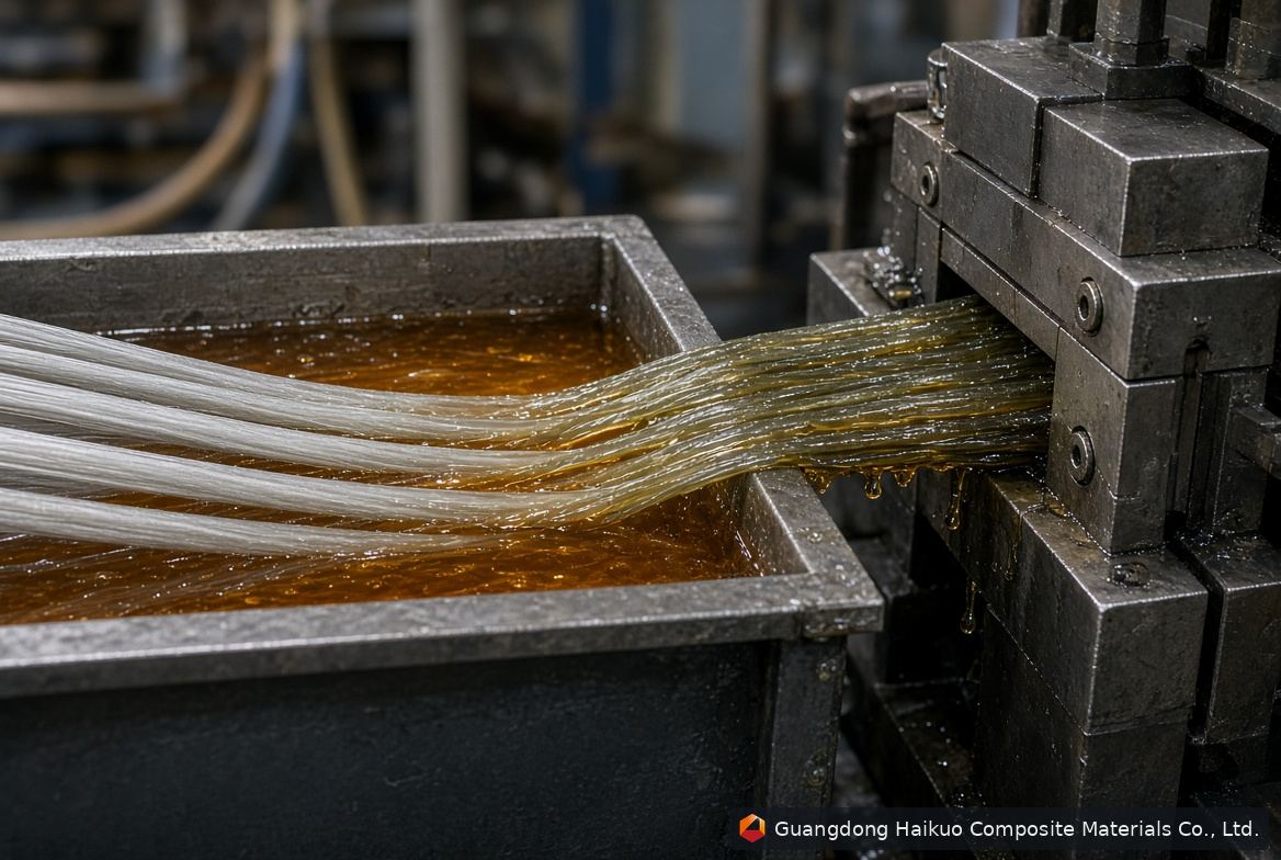 How Continuous Pultrusion Turns Fiber and Resin into FRP Profiles