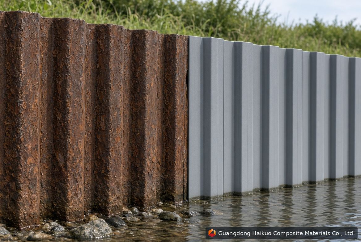 Why GFRP Sheet Pile Walls Are Replacing Steel and Concrete Retaining Walls