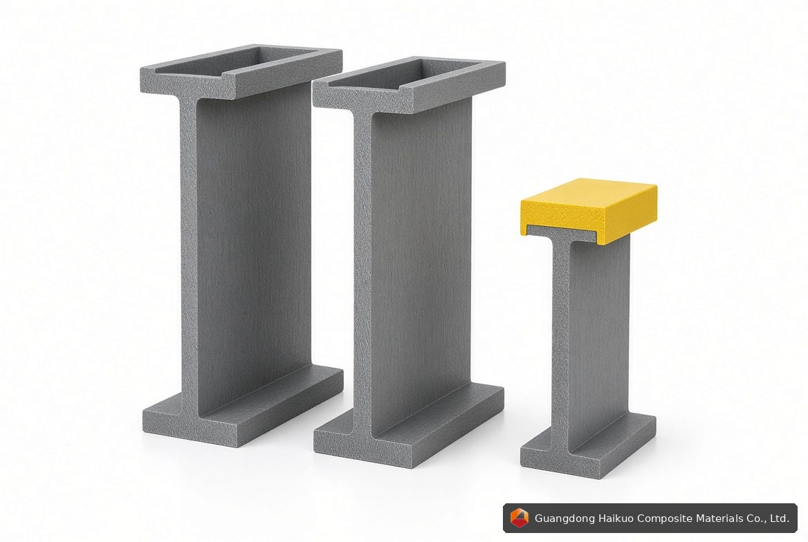 Heavy-Duty Fiberglass I-Beam | Pultruded FRP & GRP Structural Beams